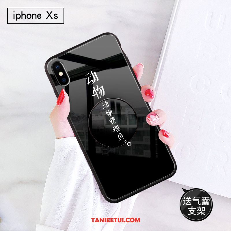 Etui iPhone Xs Osobowość Ochraniacz Czarny, Obudowa iPhone Xs Kolor Telefon Komórkowy Szkło