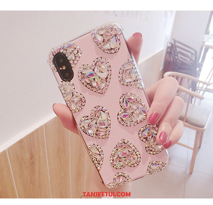 Etui iPhone Xs Silikonowe Anti-fall Nowy, Obudowa iPhone Xs Miękki Telefon Komórkowy Rhinestone