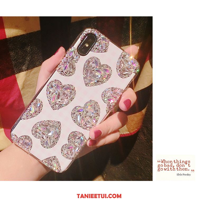 Etui iPhone Xs Silikonowe Anti-fall Nowy, Obudowa iPhone Xs Miękki Telefon Komórkowy Rhinestone