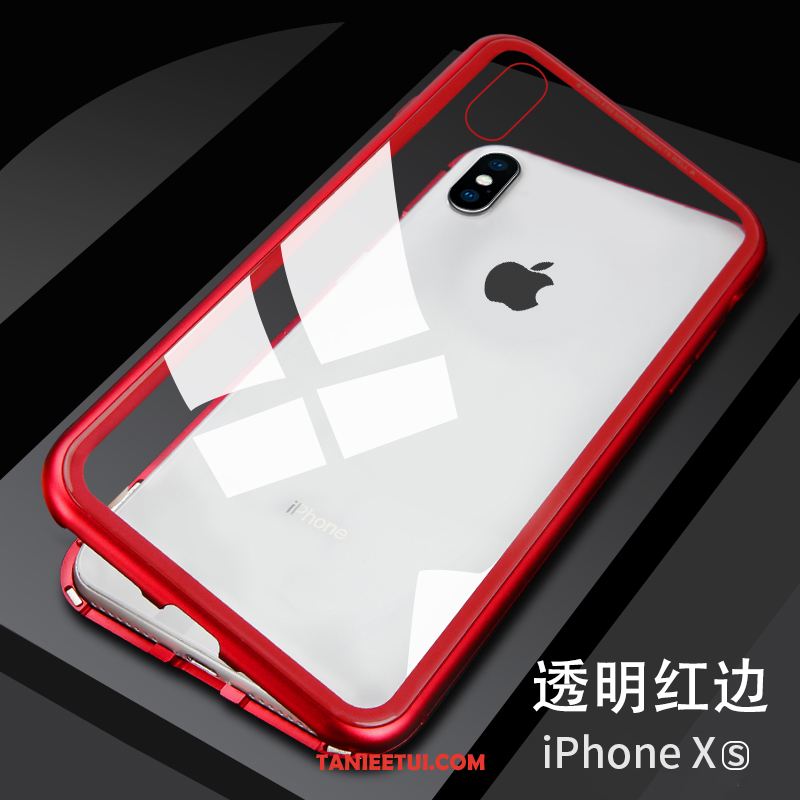 Etui iPhone Xs Telefon Komórkowy Czerwony Netto All Inclusive, Pokrowce iPhone Xs Modna Marka Magnetyzm Silikonowe
