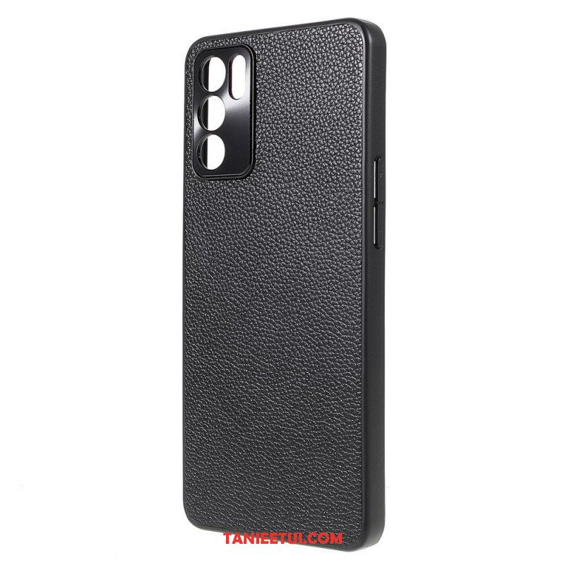 Futerały do Oppo Reno 6 5G Prawdziwa Skóra Litchi