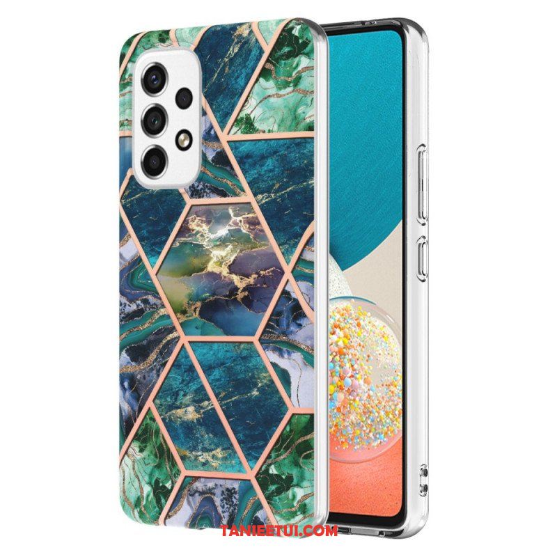 Futerały do Samsung Galaxy M53 5G Błyszczący Geometryczny Marmur