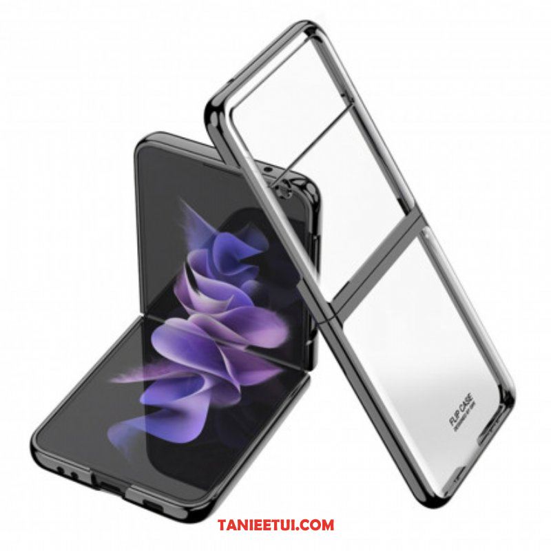 Futerały do Samsung Galaxy Z Flip 3 5G Etui Folio Krawędzie W Stylu Metalu