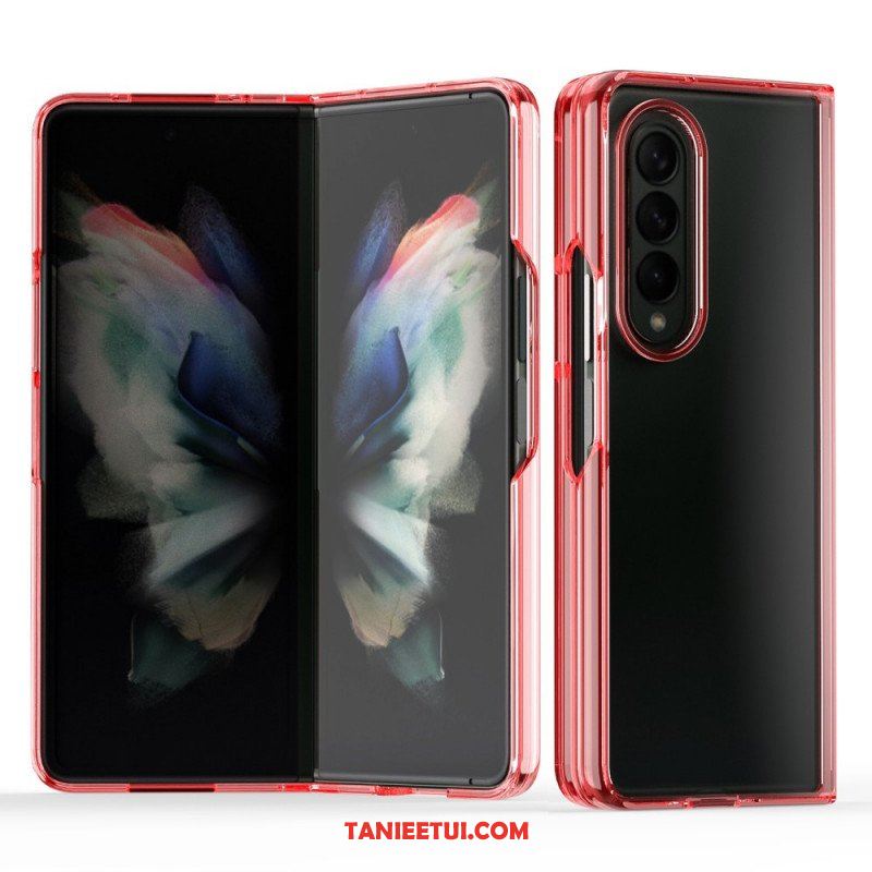 Futerały do Samsung Galaxy Z Fold 3 5G Przezroczyste Kolorowe Krawędzie