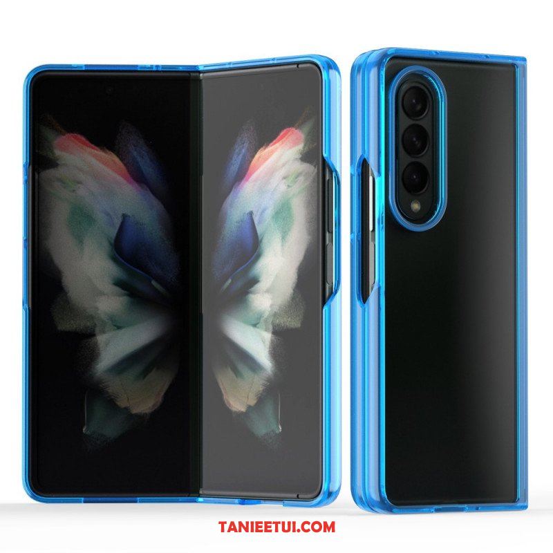 Futerały do Samsung Galaxy Z Fold 3 5G Przezroczyste Kolorowe Krawędzie