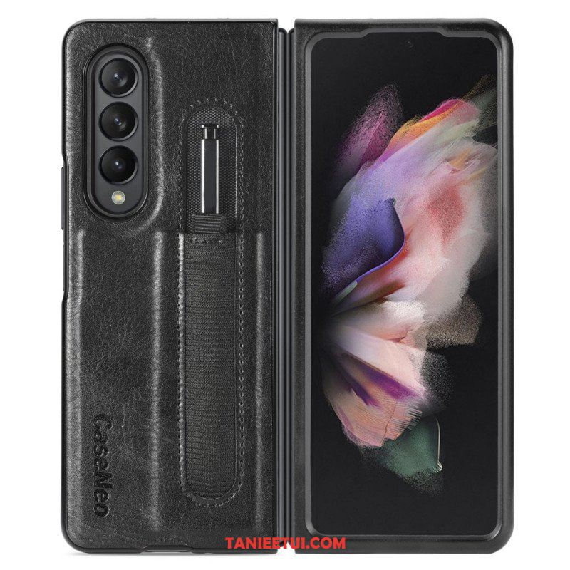 Futerały do Samsung Galaxy Z Fold 3 5G Stylowy Skórzany Uchwyt Na Rysik Caseneo