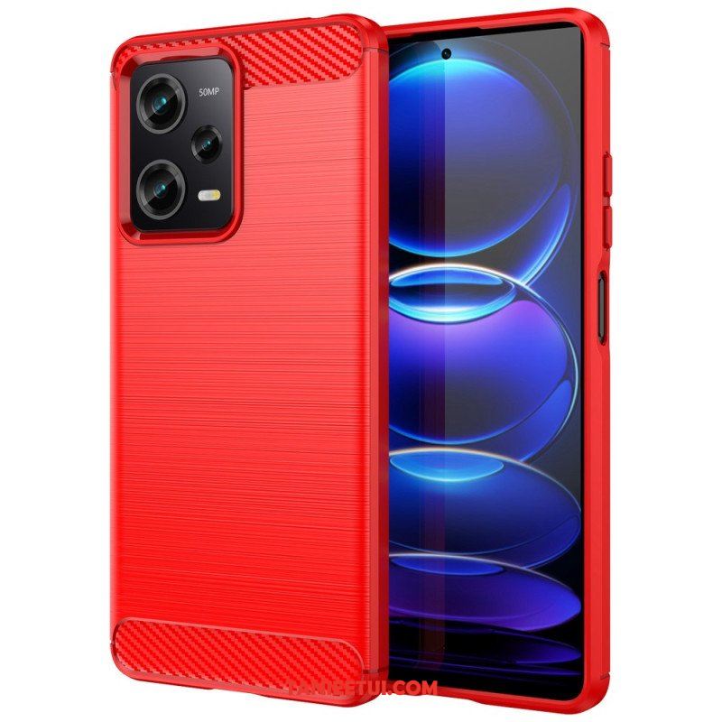 Futerały do Xiaomi Redmi Note 12 Pro Szczotkowane Włókno Węglowe