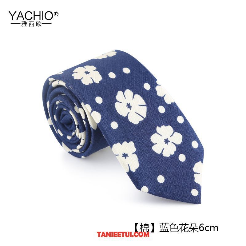 Krawat Męskie Casual Pudełko Na Prezenty Ślubna, Krawat Męska Bawełna Moda Blau