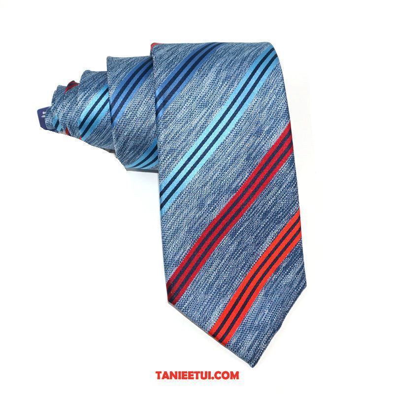Krawat Męskie Męska Ciemno Z Pracy, Krawat Biznes W Paski Sukienka Blau