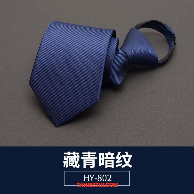 Krawat Męskie Męska Pan Młody Sukienka, Krawat Leniwy Ciemno Ślubna Blau