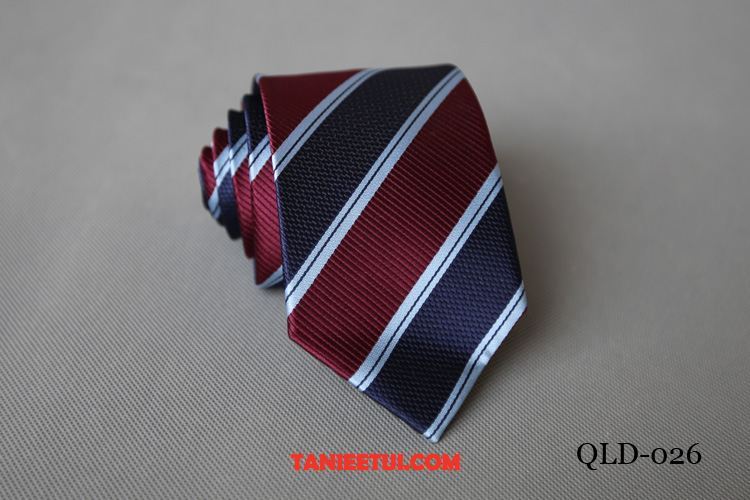 Krawat Męskie Męska Student 5 Cm, Krawat Brytyjski Z Pracy Pan Młody Rot Schwarz