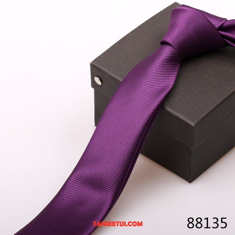 Krawat Męskie Męska Ślubna Brytyjski, Krawat Casual Wąskie Mały Rot Gelb Blau Schwarz