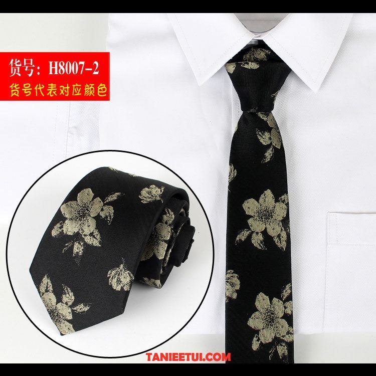 Krawat Męskie Osobowość Bankiet Sukienka, Krawat Vintage Biznes Wielki Schwarz