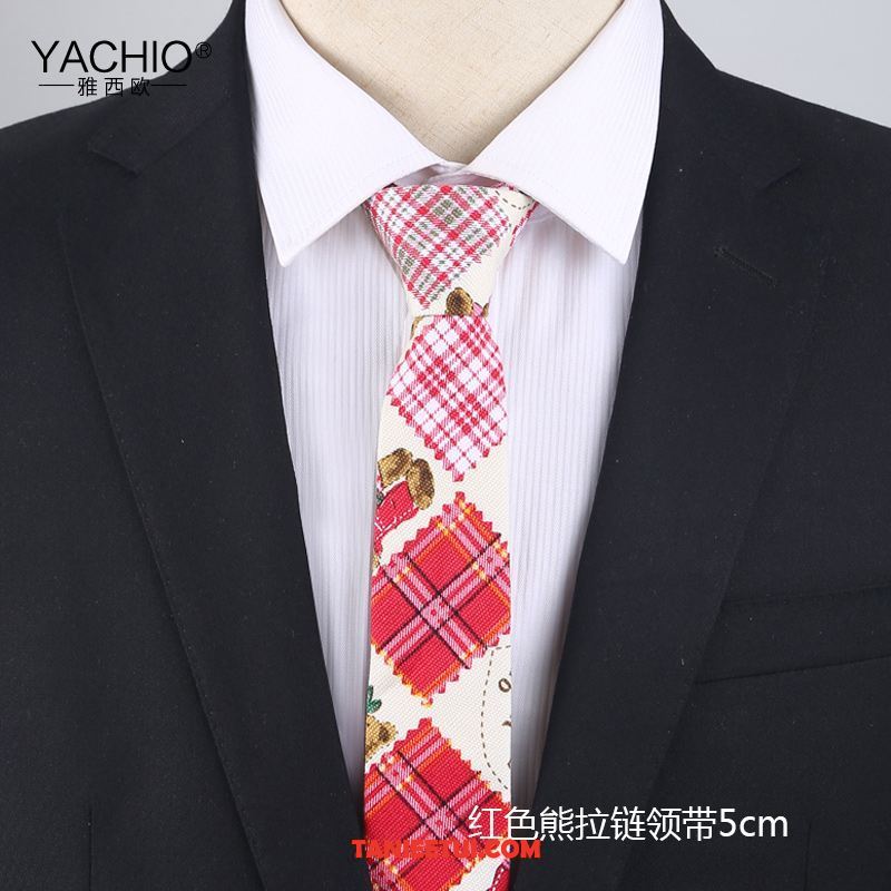 Krawat Męskie Pudełko Na Prezenty Bawełna Wąskie, Krawat Moda Proste Casual Weiß
