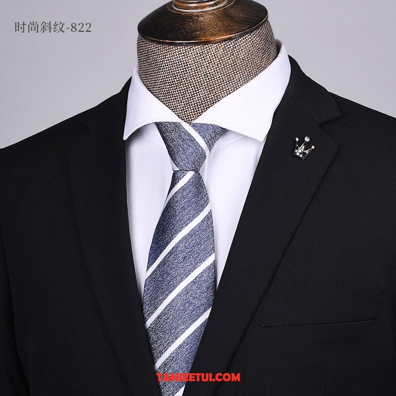 Krawat Męskie Z Pracy Sukienka Student, Krawat Garnitury Biznes Leniwy Blau Schwarz