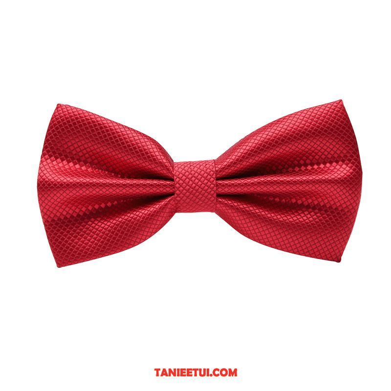 Muszka Męskie Groomsmen Pan Młody Brytyjski, Muszka Męska Trendy Mały Rot Gelb Blau Schwarz