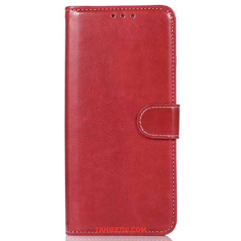 Obudowa Etui Na Telefon do Poco X4 GT Skórzany Efekt Couture
