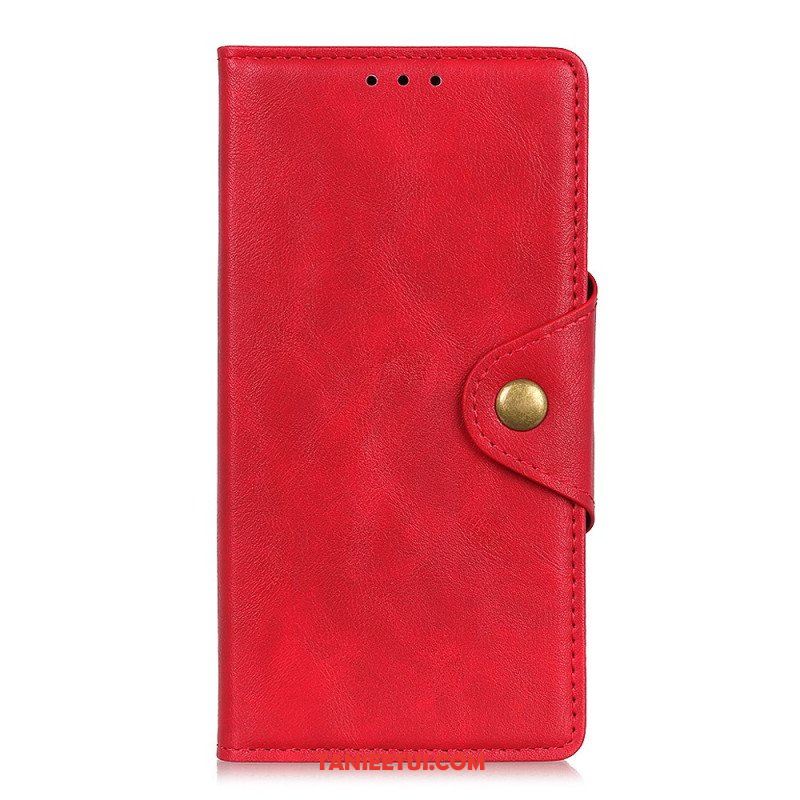 Obudowa Etui Na Telefon do Xiaomi Redmi Note 11 / 11S Guzik Ze Sztucznej Skóry