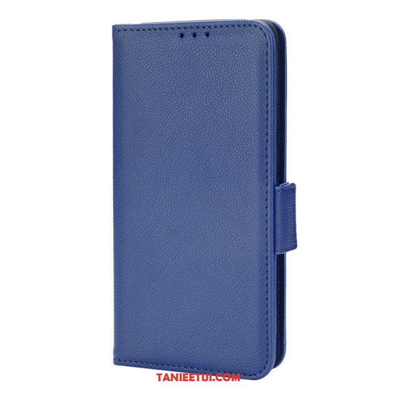 Skórzany Futerał do Oppo Find X5 Etui Folio Flap Double Nowe Kolory