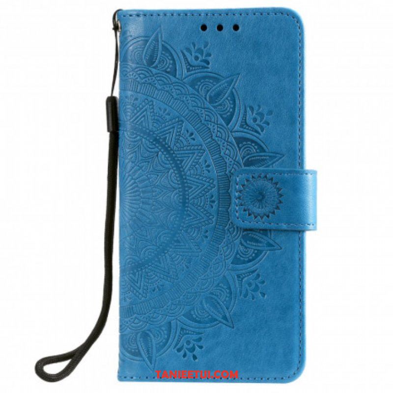 Skórzany Futerał do Samsung Galaxy S21 Ultra 5G Mandala Słońca