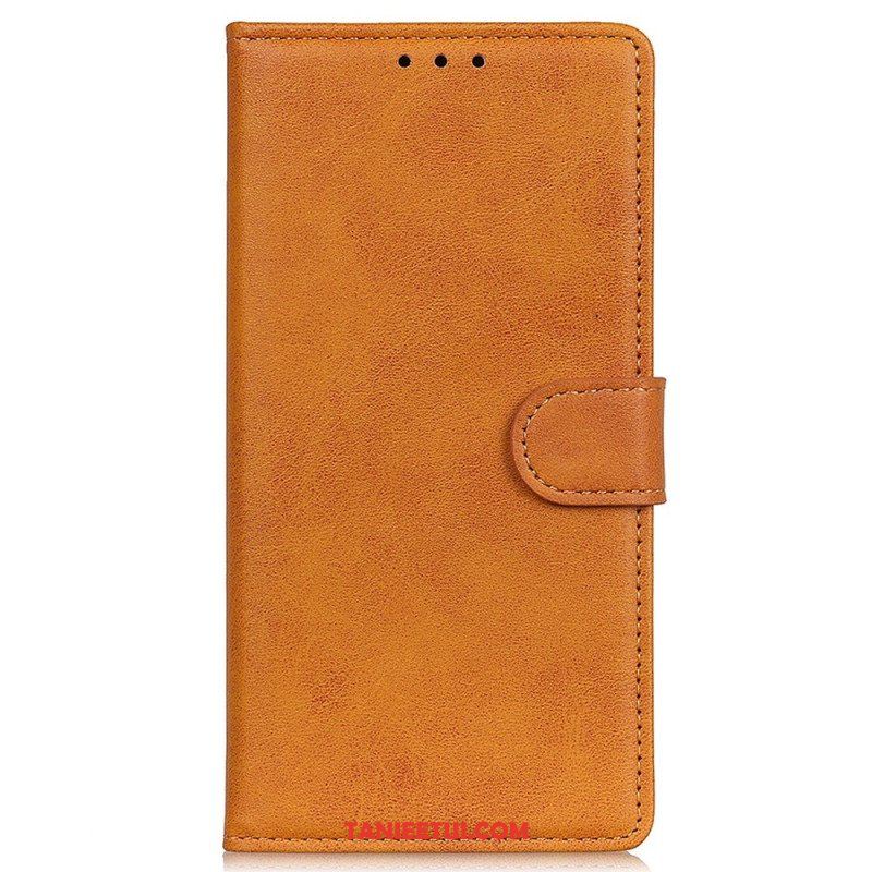 Skórzany Futerał do Samsung Galaxy S23 5G Matowa Sztuczna Skóra