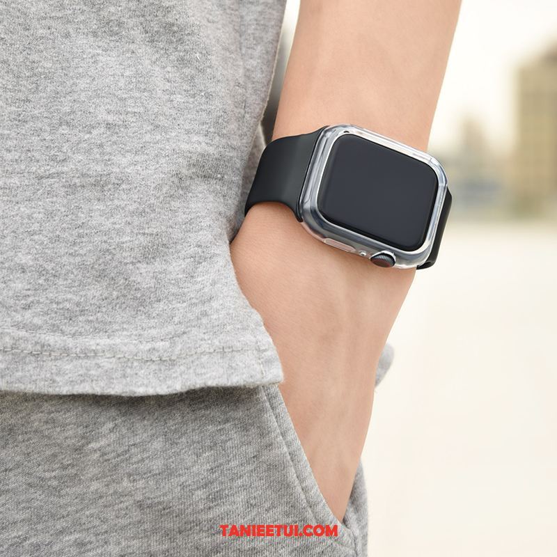 Etui Apple Watch Series 4 Ochraniacz Czarny Sportowe, Pokrowce Apple Watch Series 4 Silikonowe Moda Osobowość