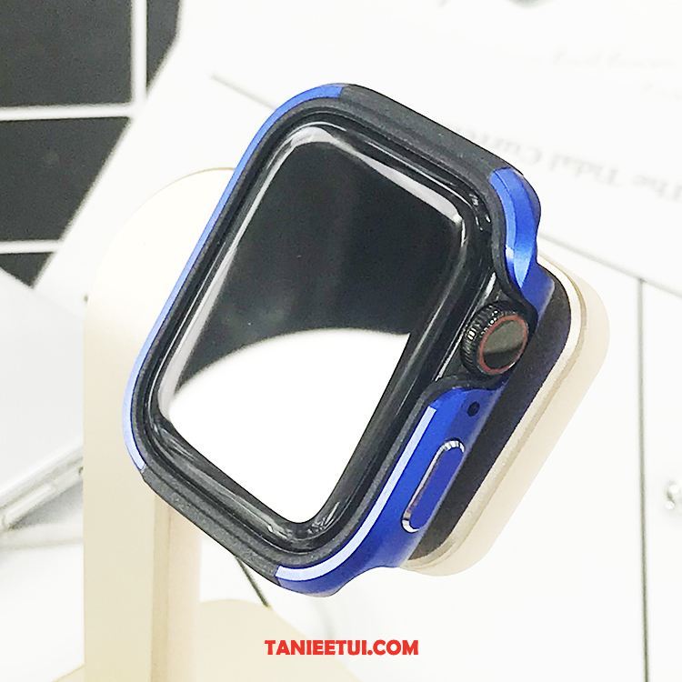 Etui Apple Watch Series 5 Metal Ochraniacz Silikonowe, Futerał Apple Watch Series 5 Granica Trudno Miękki