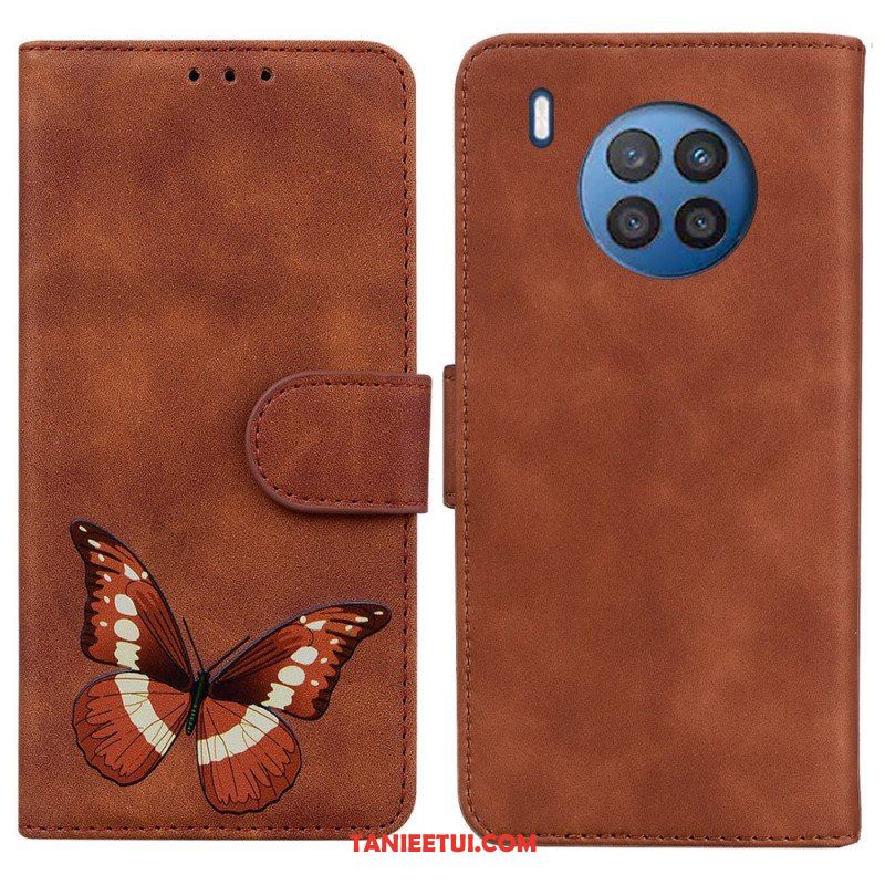 Etui Folio do Honor 50 Lite Motyl Dotykający Skóry