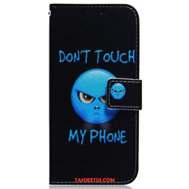 Etui Folio do Honor Magic 5 Lite z Łańcuch Smycz Emoji Telefon