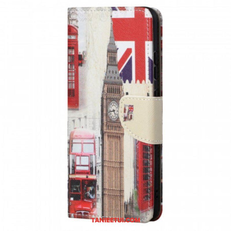 Etui Folio do Moto G71 5G Życie W Londynie