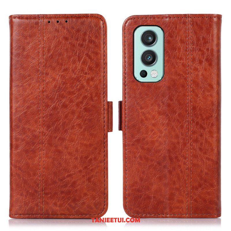 Etui Folio do OnePlus Nord 2 5G Subtelne Przeszycia