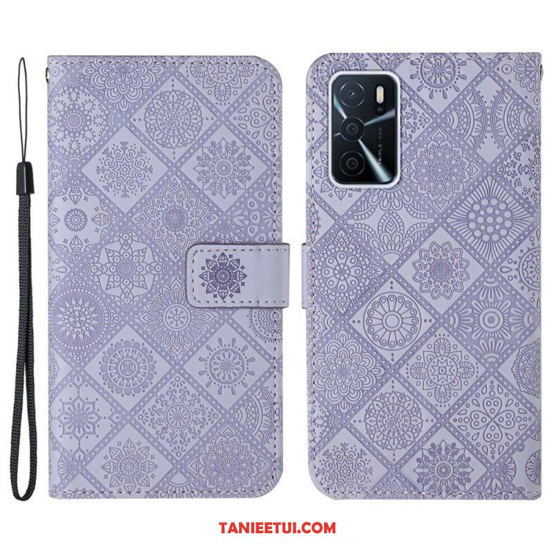 Etui Folio do Oppo A16 / A16s Wzór Gobelinu