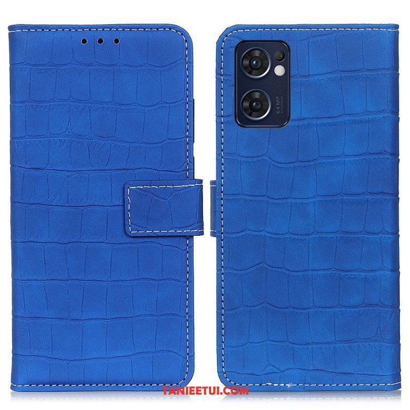 Etui Folio do Oppo Find X5 Lite Moc Krokodyla