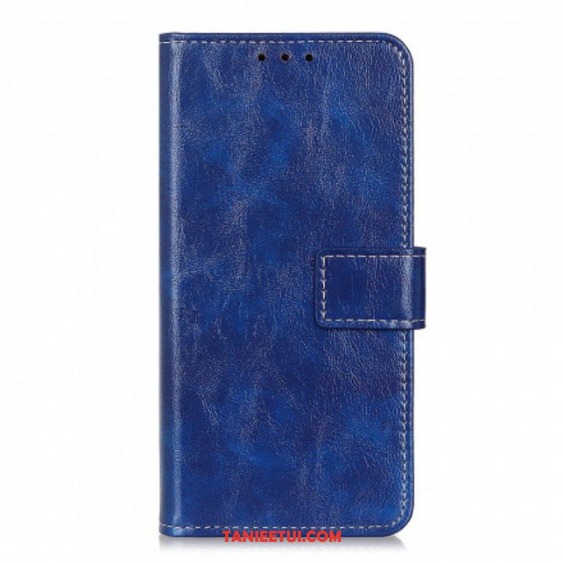 Etui Folio do Oppo Reno 6 5G Błyszczące I Odsłonięte Szwy