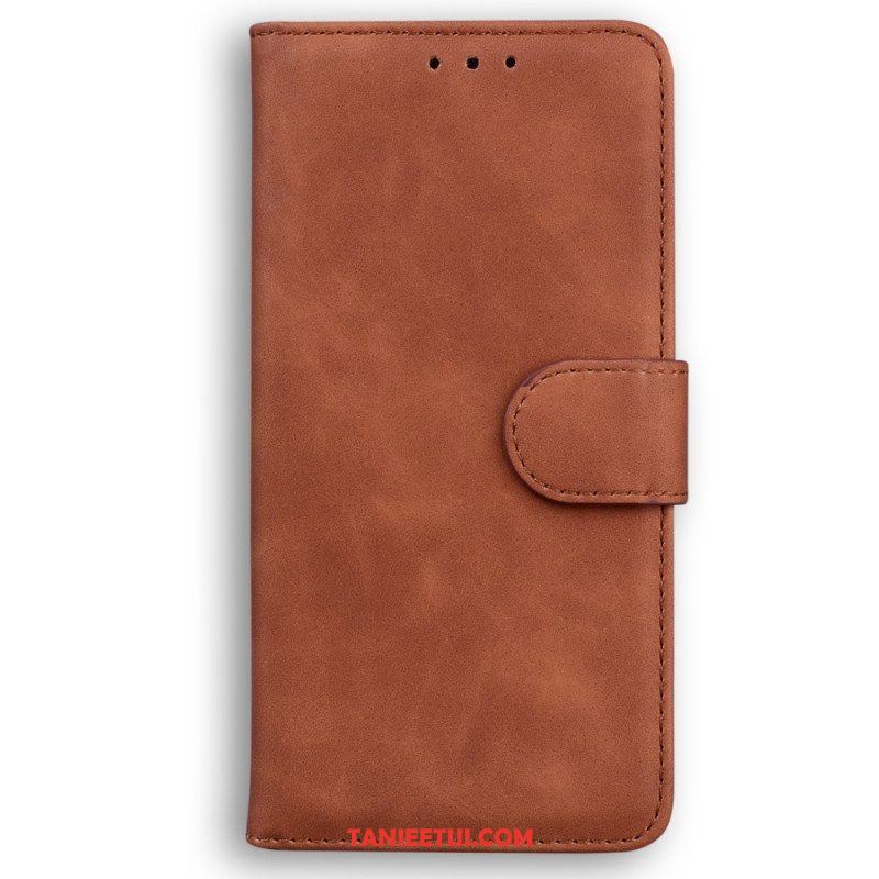 Etui Folio do Oppo Reno 8 Skórzany Efekt Couture