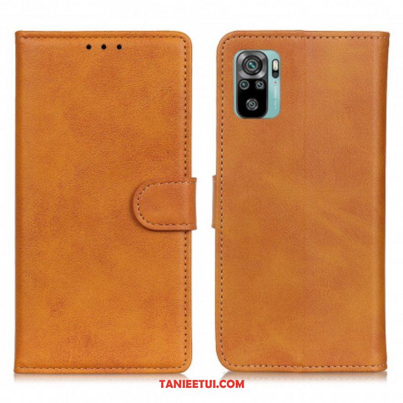 Etui Folio do Poco M5s Retro Matowy Efekt Skóry