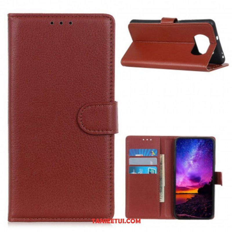 Etui Folio do Poco X3 / X3 Pro / X3 NFC Sztuczna Skóra Liczi