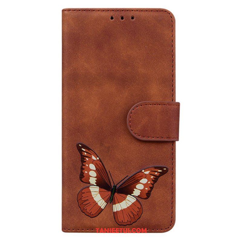 Etui Folio do Poco X4 Pro 5G Nadruk Motyla