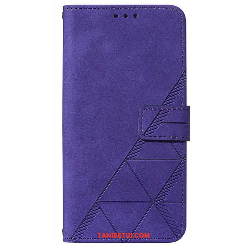 Etui Folio do Realme 9 Pro 5G Efekt Skóry Piramidy