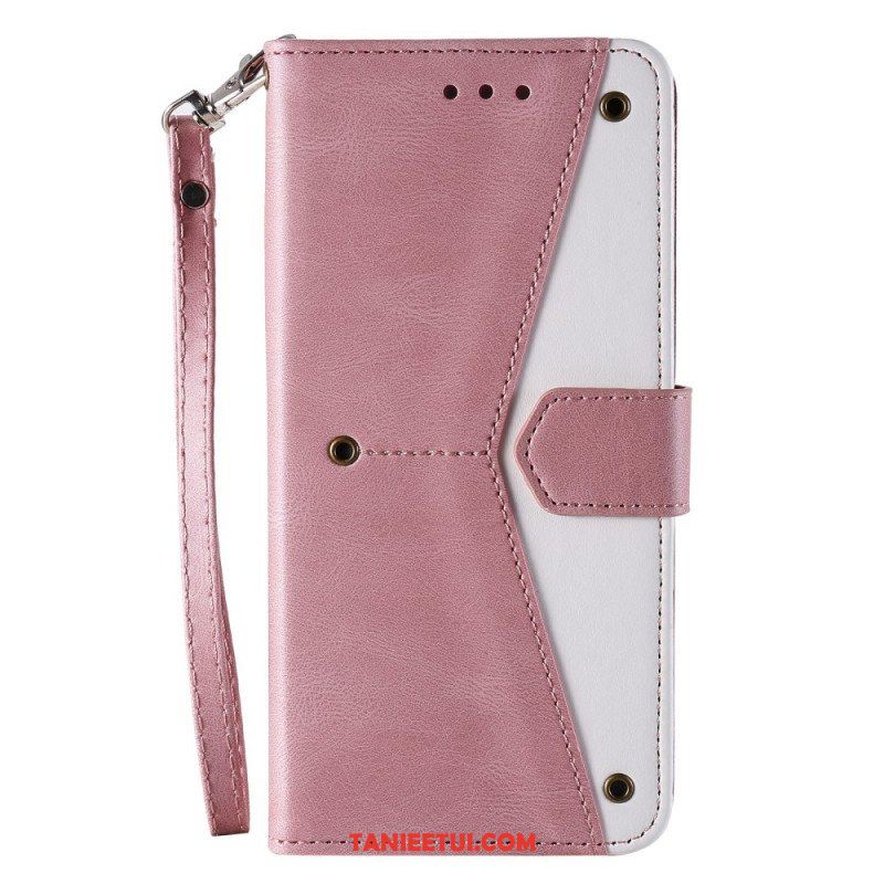 Etui Folio do Samsung Galaxy A13 5G / A04s Szwy W Dotyku