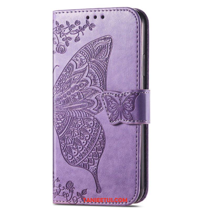 Etui Folio do Samsung Galaxy A14 / A14 5G Barokowy Motyl