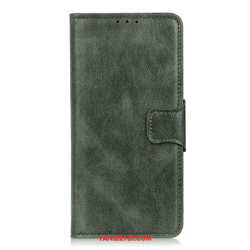 Etui Folio do Samsung Galaxy A52 4G / A52 5G / A52s 5G Dwustronne Zapięcie Z Efektem Skóry