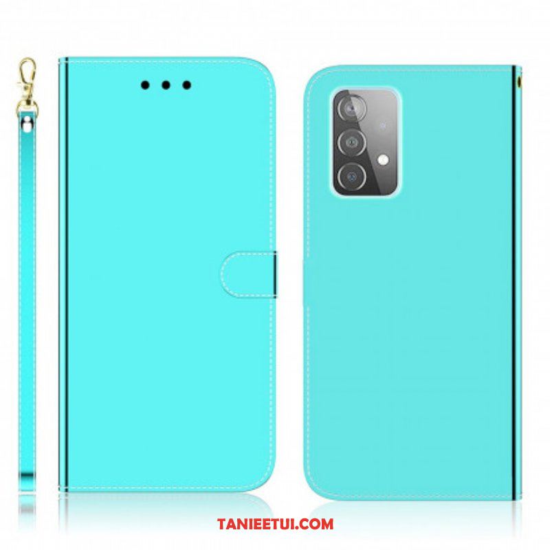 Etui Folio do Samsung Galaxy A52 4G / A52 5G / A52s 5G Osłona Lusterka Ze Sztucznej Skóry