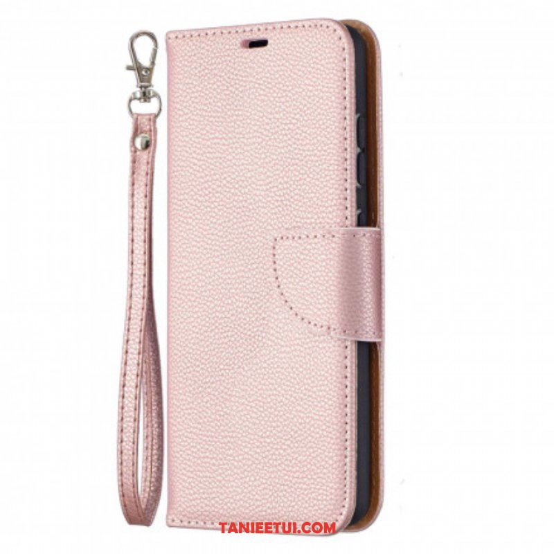 Etui Folio do Samsung Galaxy A52 4G / A52 5G / A52s 5G Skórzany Futerał Liczi Rabat Ukośne