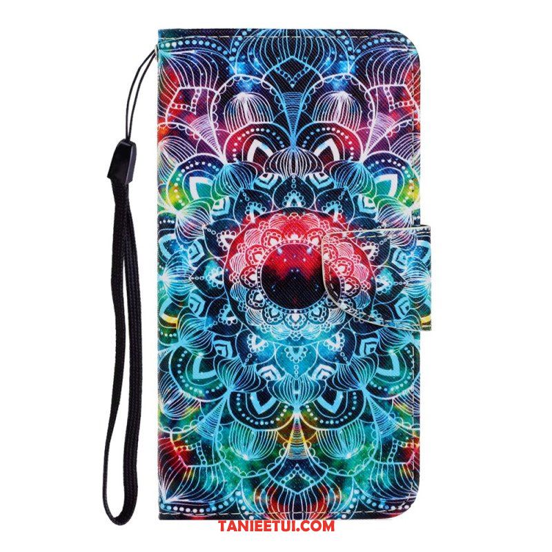 Etui Folio do Samsung Galaxy A54 5G z Łańcuch Paskowata Mandala