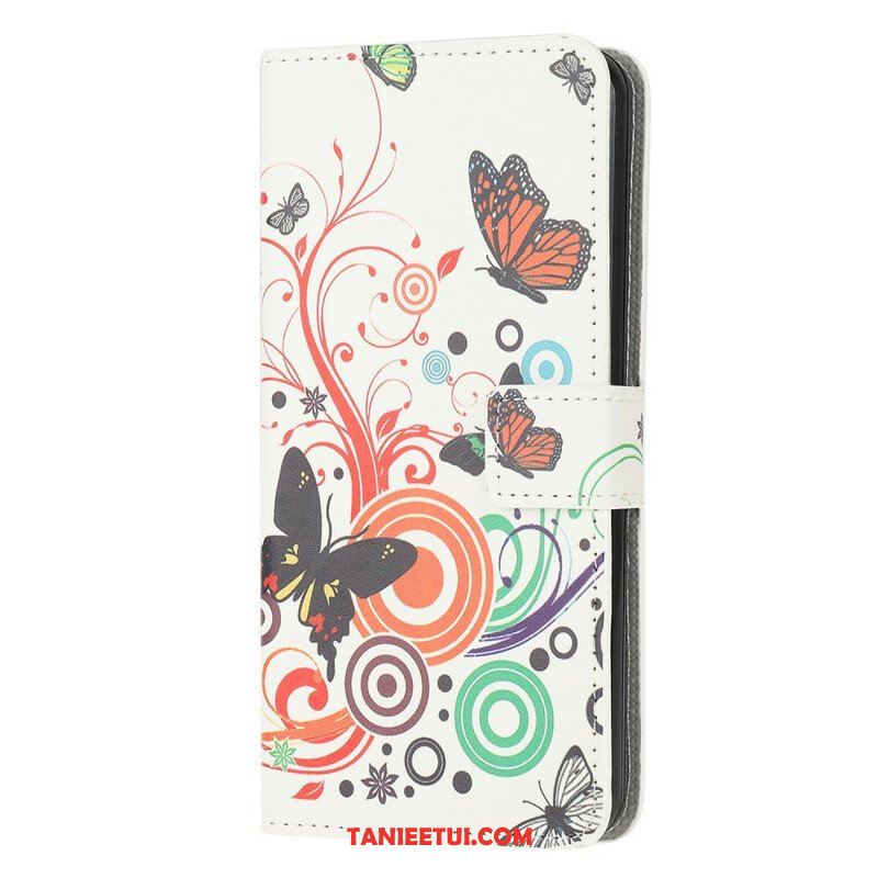 Etui Folio do Samsung Galaxy M12 / A12 Motyle I Kwiaty