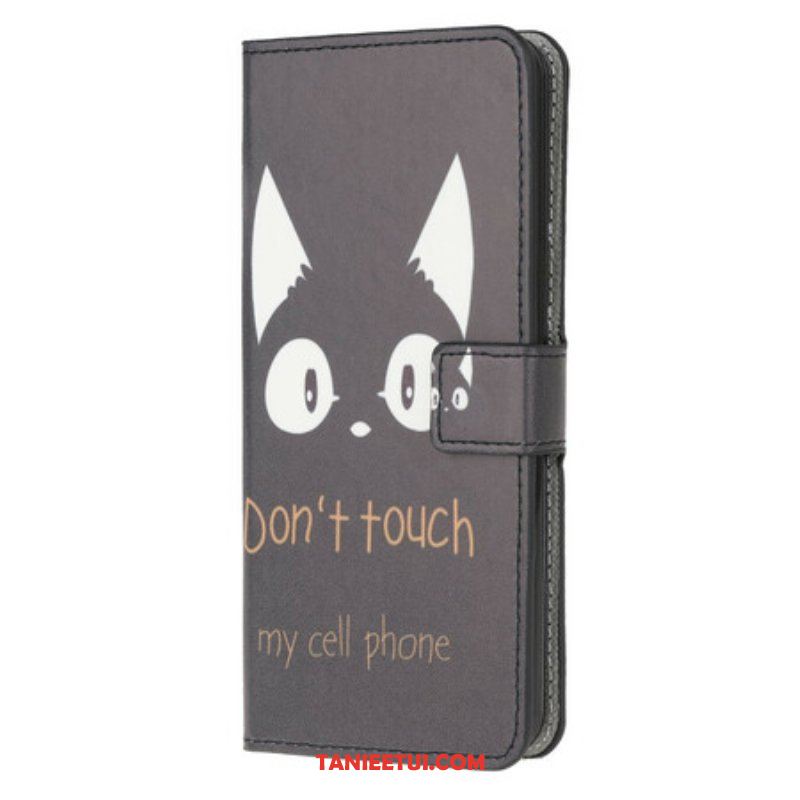 Etui Folio do Samsung Galaxy M12 / A12 Nie Dotykaj Mojego Telefonu Komórkowego