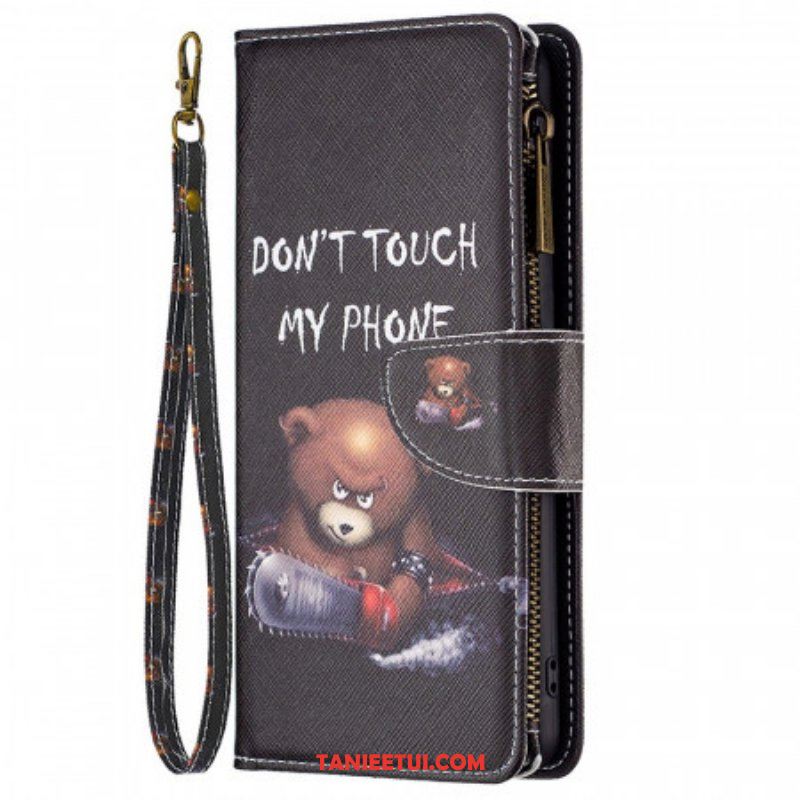 Etui Folio do Samsung Galaxy M23 5G Niedźwiedź Portmonetka I Smycz