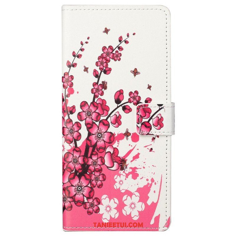 Etui Folio do Samsung Galaxy M23 5G Tropikalne Kwiaty