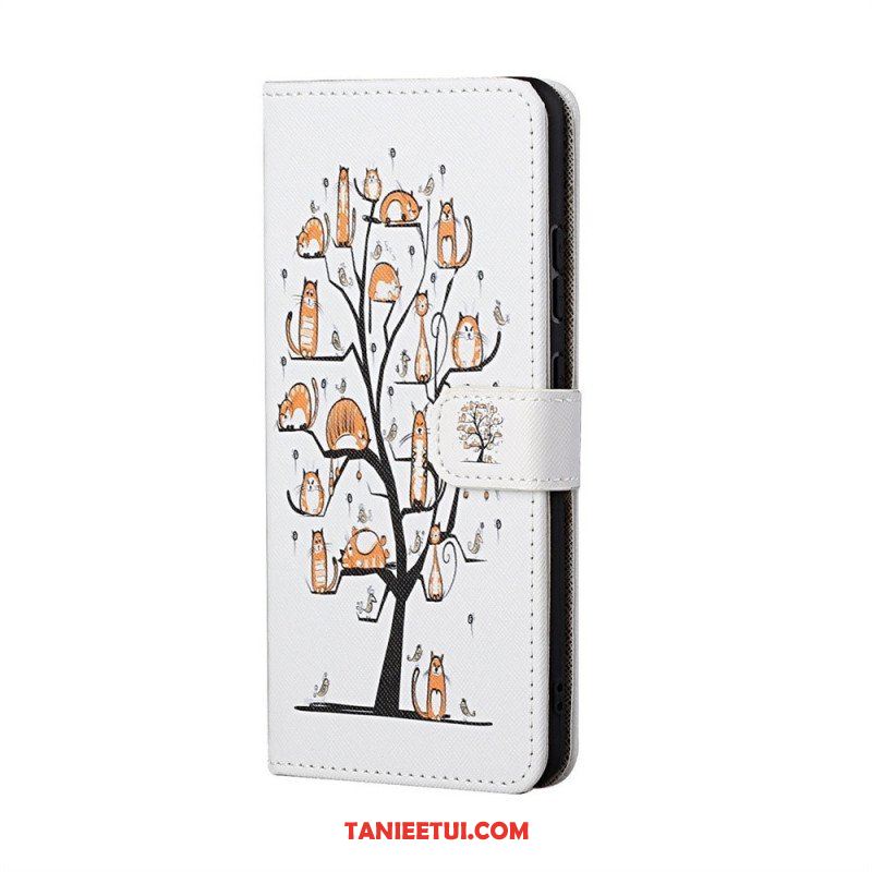 Etui Folio do Samsung Galaxy M23 5G z Łańcuch Stringi Koty